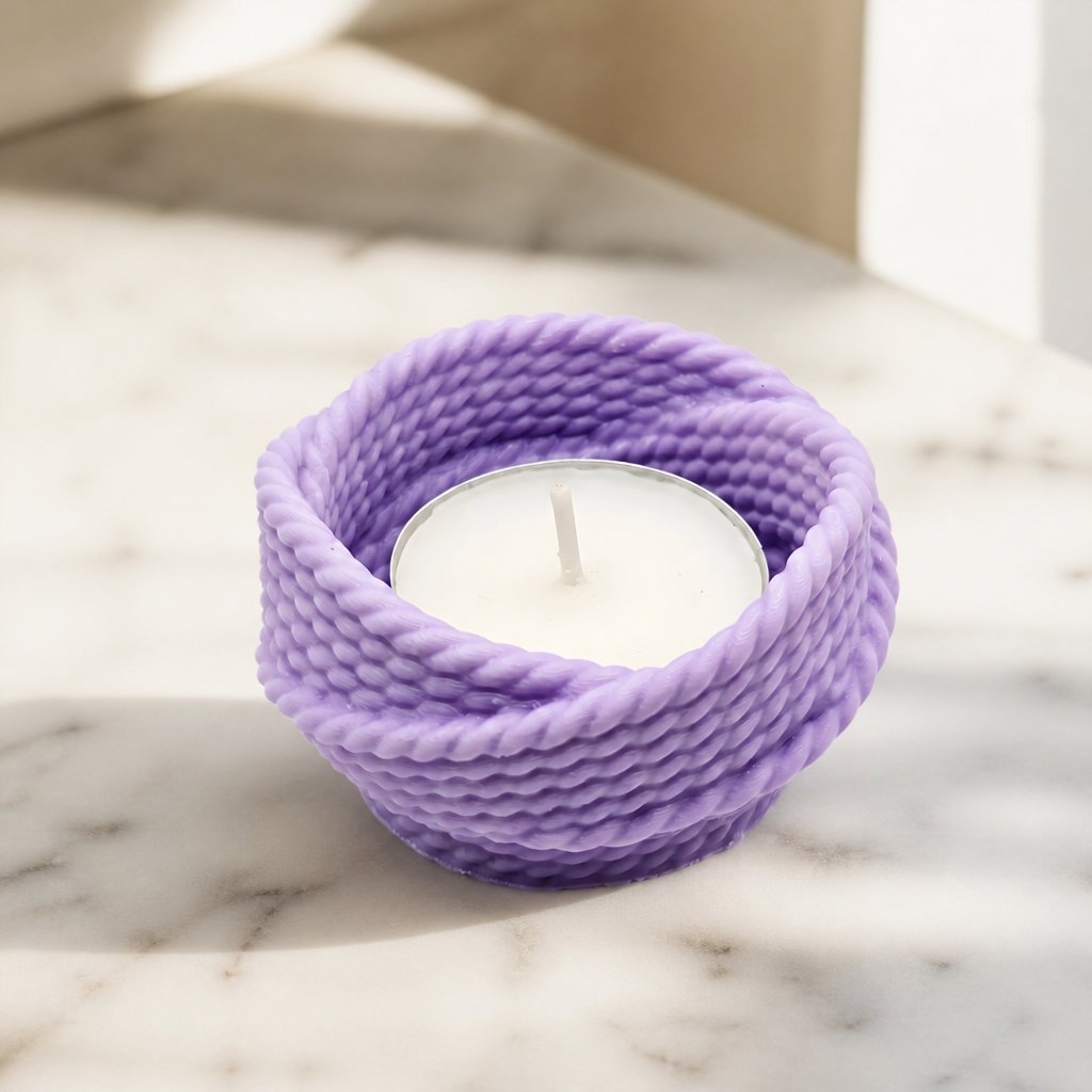 Dizaina svečturis un bļoda Dzija – Violeta